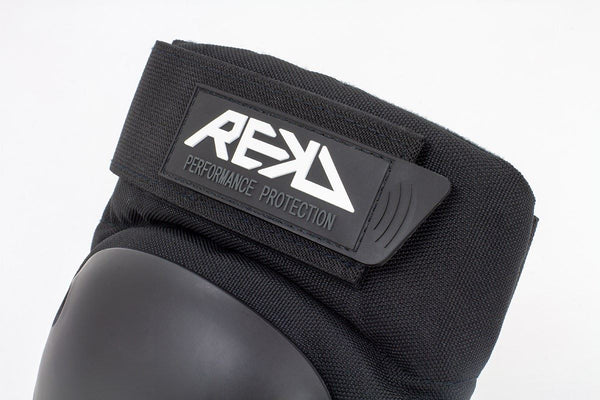 REKD Skateboard Skate Scooter BMX Ramp Knee Pads - Black - Skatewarehouse.co.uk