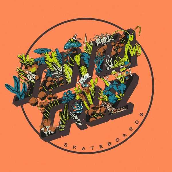 Santa Cruz T-Shirt Exhibit Dot Opus T-Shirt - Apricot - Skatewarehouse.co.uk