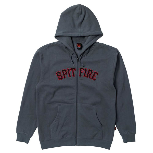Spitfire Zip Hood Spitball - Charcoal - Skatewarehouse.co.uk