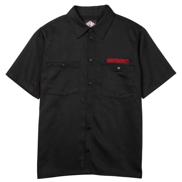 Independent Shirt Baseplate Work Shirt - Black - Skatewarehouse.co.uk