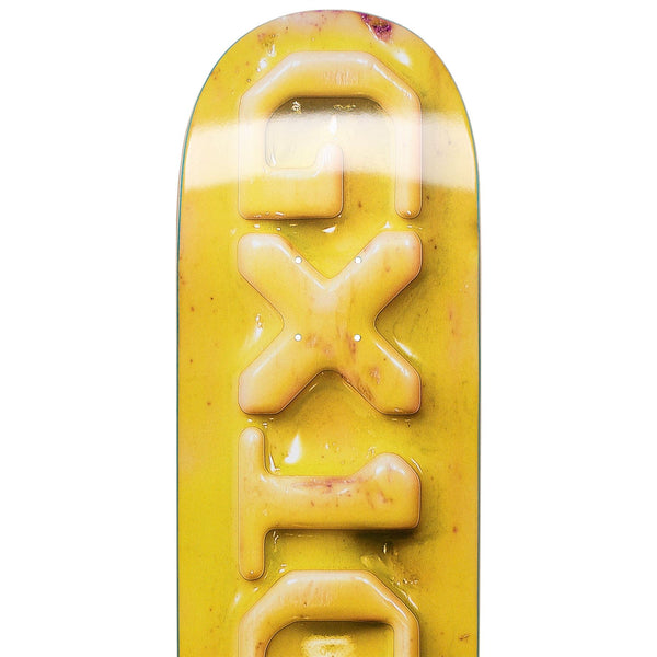 Ceramic OG Logo - Yellow Skateboard Deck - 8.375