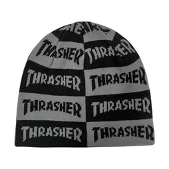 Thrasher Skully Beanie Mag Checkered Black / Grey - O/S