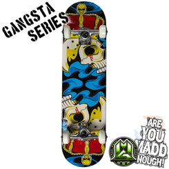 Gangsta Series Sk8Board - Crowned Complete Skateboard - 7.75" - Skatewarehouse.co.uk