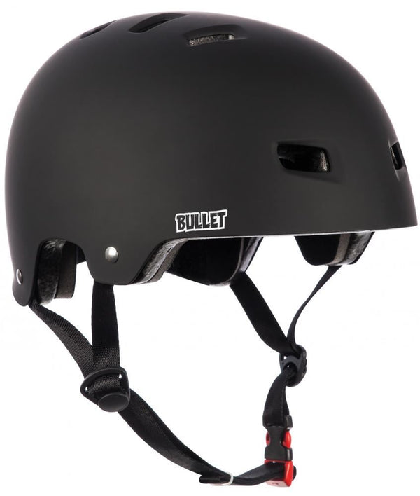 Bullet Deluxe Helmet T35 Adult - Matt Black - Skatewarehouse.co.uk