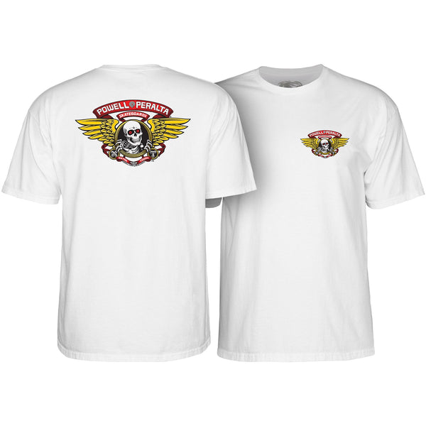 Powell-Peralta™ Winged Ripper Tee White - Skatewarehouse.co.uk