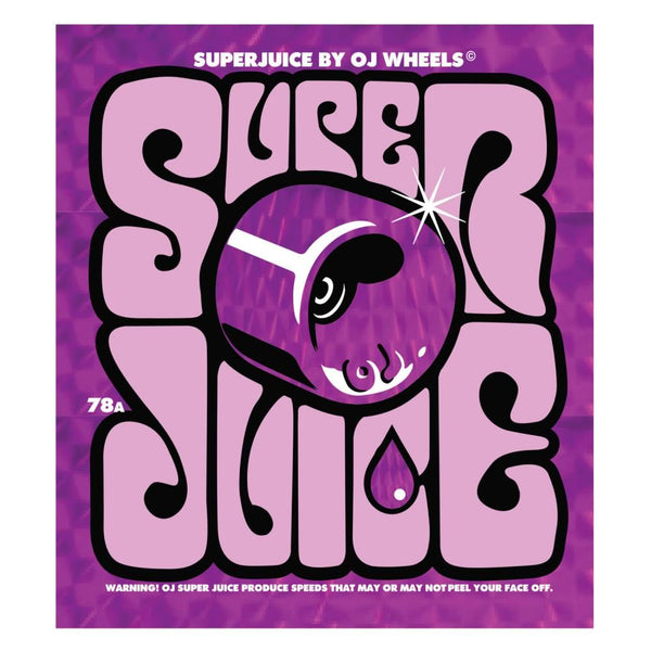 OJ Soft Skateboard Wheels Super Juice 78a - Trans Purple - Skatewarehouse.co.uk