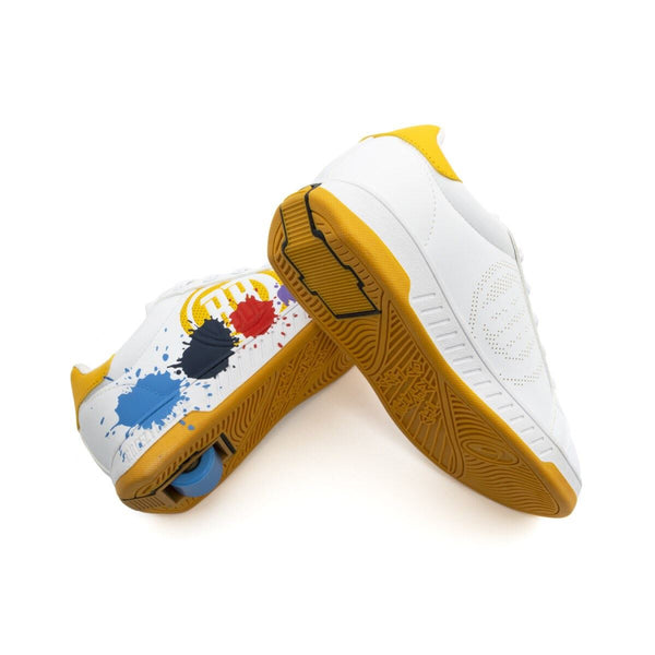 Breezy Rollers Splash - White / Yellow - Skatewarehouse.co.uk