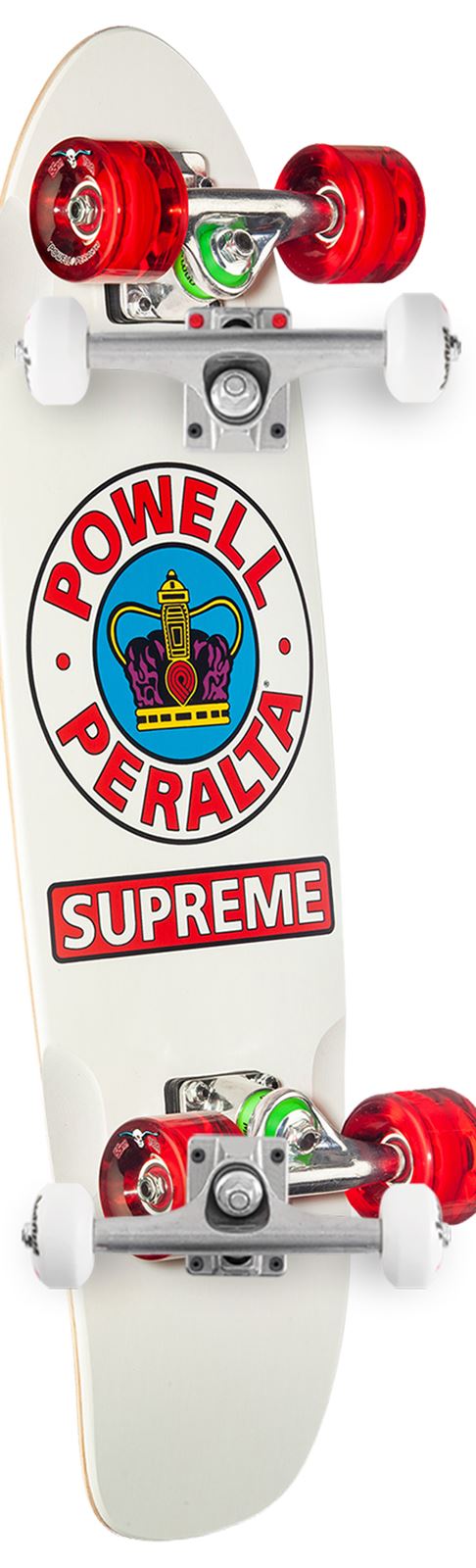 Powell 'Supreme' Sidewalk Surfer Cruiser • Shape • x x Venom Custom Complete Skateboard - 7.75