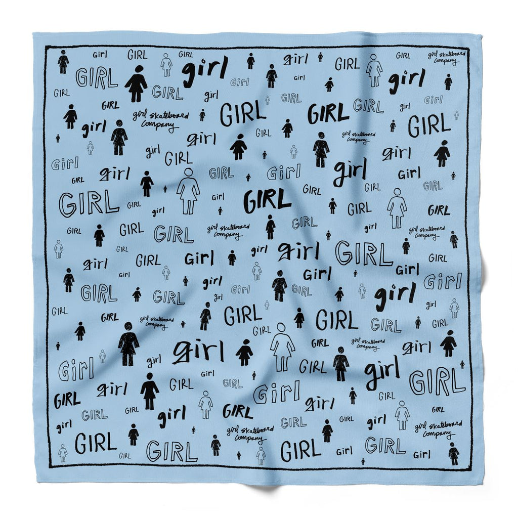 Girl Schoolyard Bandana Blue - Skatewarehouse.co.uk
