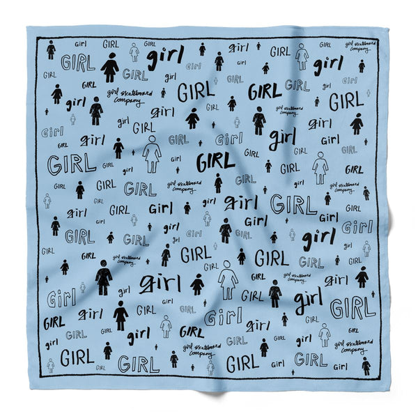 Girl Schoolyard Bandana Blue - Skatewarehouse.co.uk