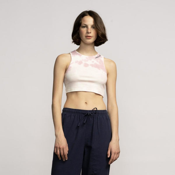 Santa Cruz Womens Vest Strip Tank - Pink Dip Dye - Skatewarehouse.co.uk