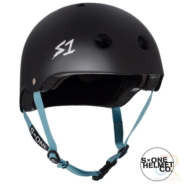 S1 Lifer LIT Helmets - Black Matt inc Blue Strap - Large