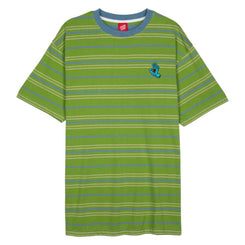 Santa Cruz Custom T-Shirt Mini Hand Stripe T-Shirt - Apple Stripe - Skatewarehouse.co.uk