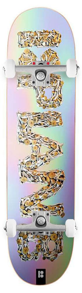 Plan B Shrooms Holographic Plan B x Venom Custom Complete Skateboard - 8.375