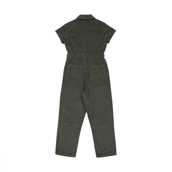 Santa Cruz Womens Pant Line Up Utility Jumpsuit - Dark Moss - Skatewarehouse.co.uk