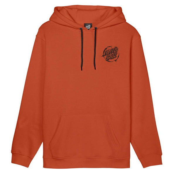 Santa Cruz Hood Erode Dot Mono Hood - Terracotta - Skatewarehouse.co.uk