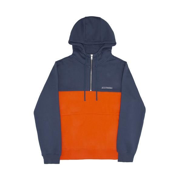 Alltimers Struck Half Zip Blue Orange - Skatewarehouse.co.uk