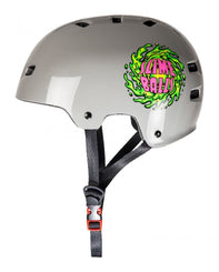 Bullet x Slime Balls Helmet Slime Logo 49-54cm - Grey - OUTLET - Skatewarehouse.co.uk