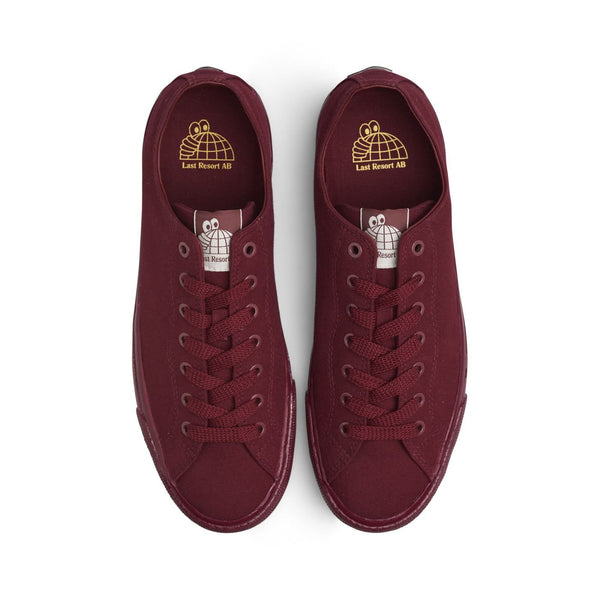 VM003 Canvas LO (Full Oxblood) Shoes - UK 7