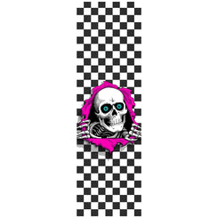 Powell Peralta Ripper White Checker 10.5" x Skateboard Grip Tape