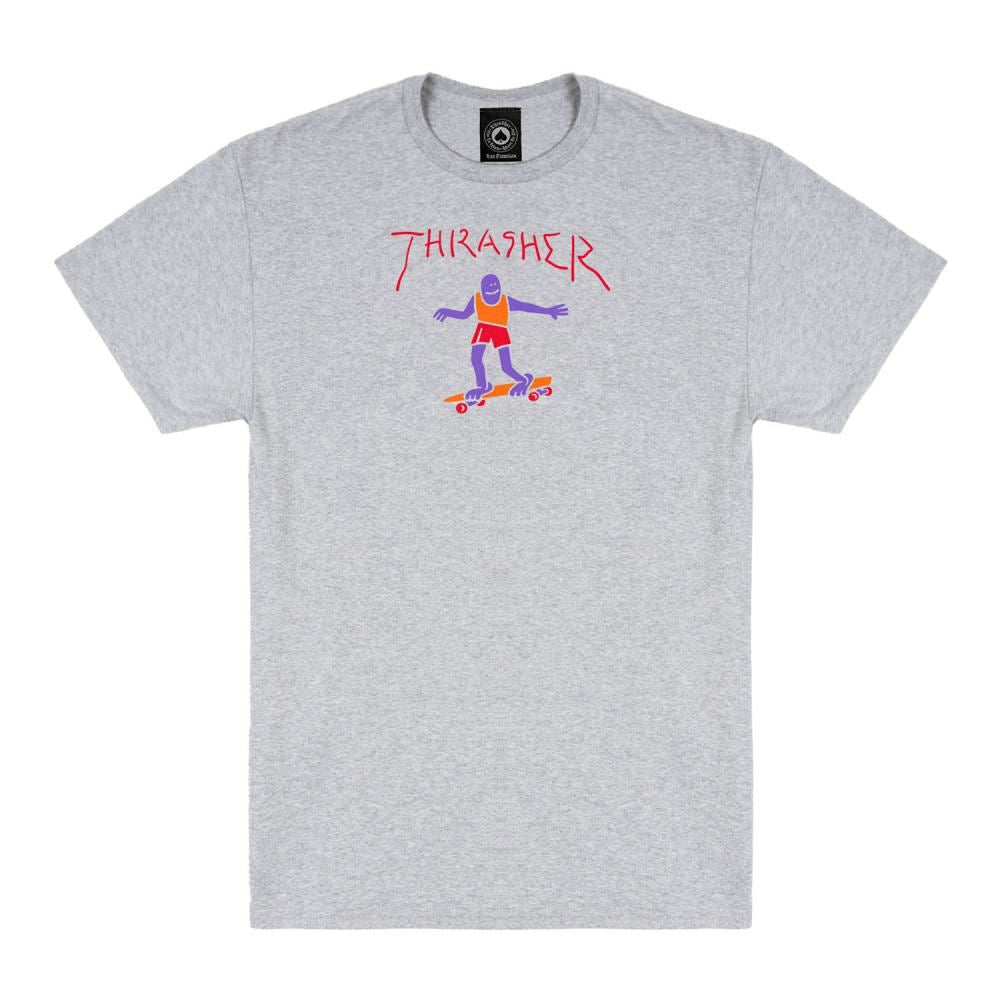 Thrasher T-Shirt Gonz Fill - Ash Grey - Skatewarehouse.co.uk
