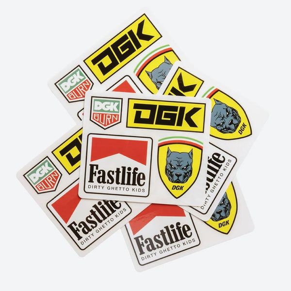 DGK Fast Life Sticker (5 Pack)