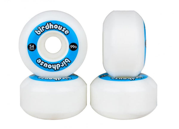 Birdhouse Skateboard Wheels Logo 99a (PK 4) - Blue - Skatewarehouse.co.uk