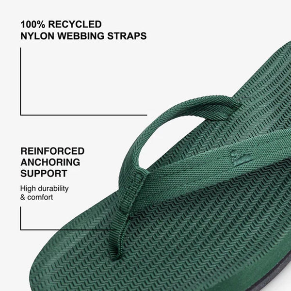 Indosole - Womens Flip Flops - Easy Living - Leaf Shoes