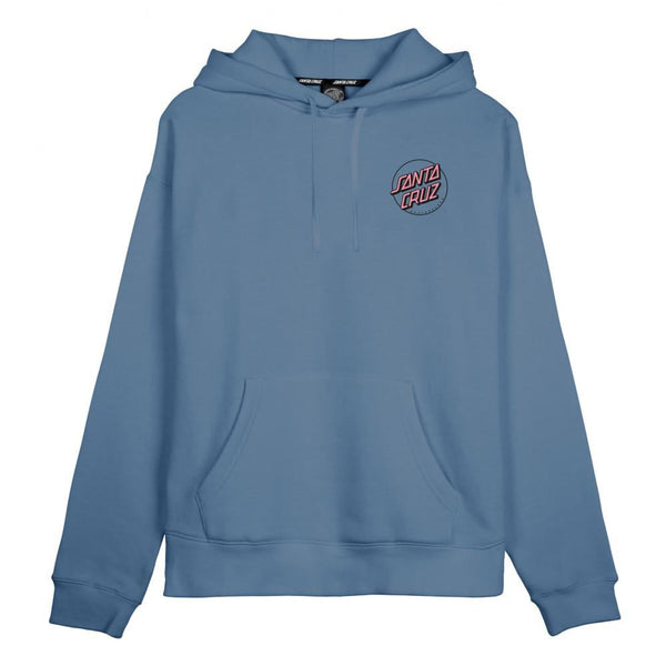 Santa Cruz Womens Hood Partial Dot Hood - Dusty Blue - Skatewarehouse.co.uk