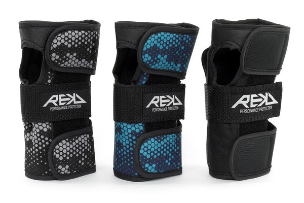 REKD Skateboard Skate Scooter BMX Wrist Guards - Black - Skatewarehouse.co.uk