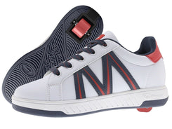 Breezy Rollers Shoes With Wheels - Classic - White / Navy / Red - Skatewarehouse.co.uk