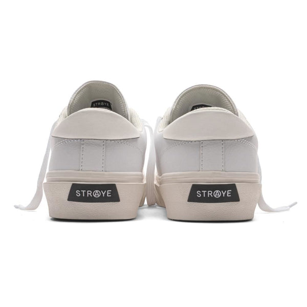 Straye Footwear Stanley - White / Cream Leather - Skatewarehouse.co.uk