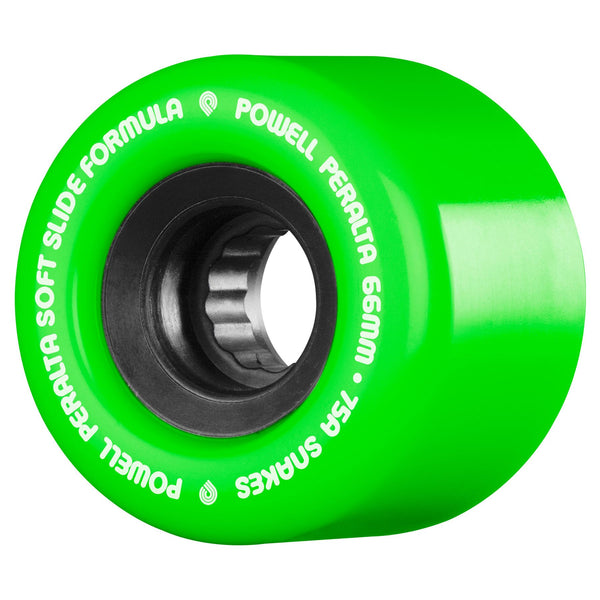 Powell Peralta Snakes 75a Green Skateboard Wheels - 66mm