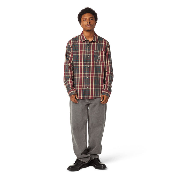 Megablast Plaid L / S Shirt (Deep Wine)