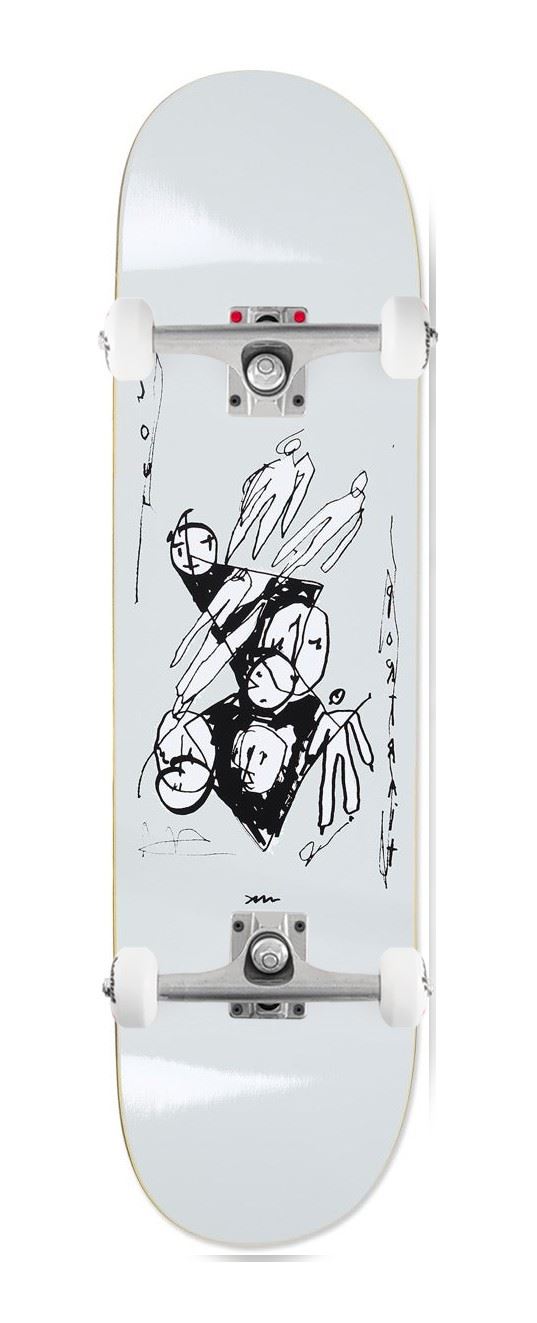 Polar Skate Co Team / Alv - Soul Portrait - Grey x Venom Custom Complete Skateboard - 8.25