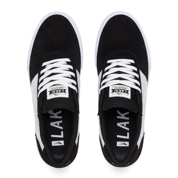 Lakai Manchester Skate Shoes - Black / Red UV - Skatewarehouse.co.uk