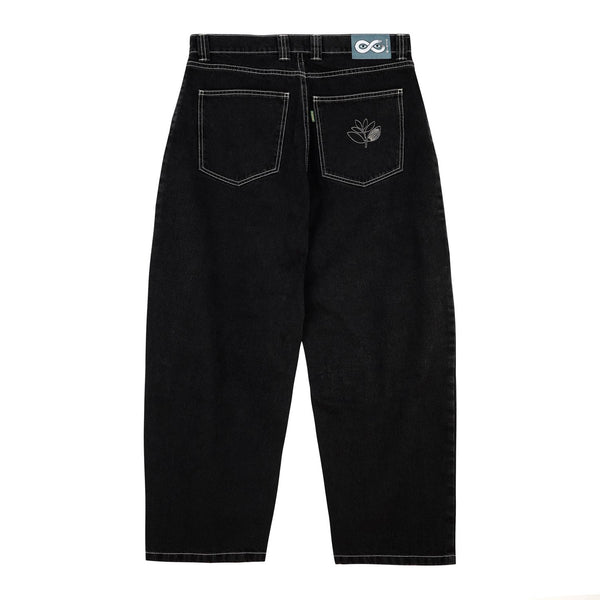 Magenta OG Denim Pants Stitch - Black Denim