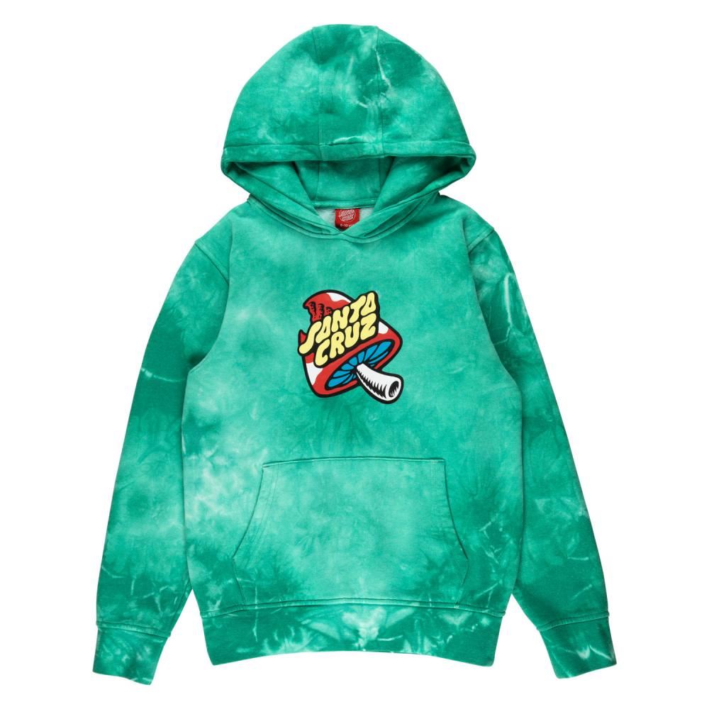 Santa Cruz Youth Hood Youth Toadstool Dot Hood - Jade Tie Dye - Skatewarehouse.co.uk