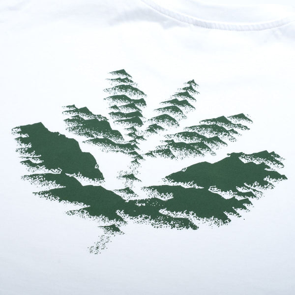 Magenta Mountains Tee White