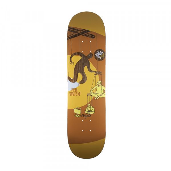 Magenta Vivien Feil Extravision  Skateboard Deck - 8.25