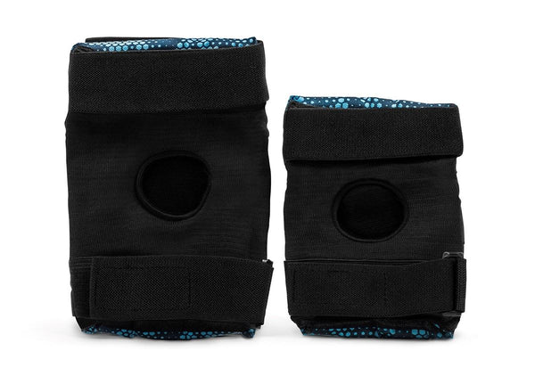 REKD Youth Heavy Duty Double Pad Set - Black / Blue - Skatewarehouse.co.uk