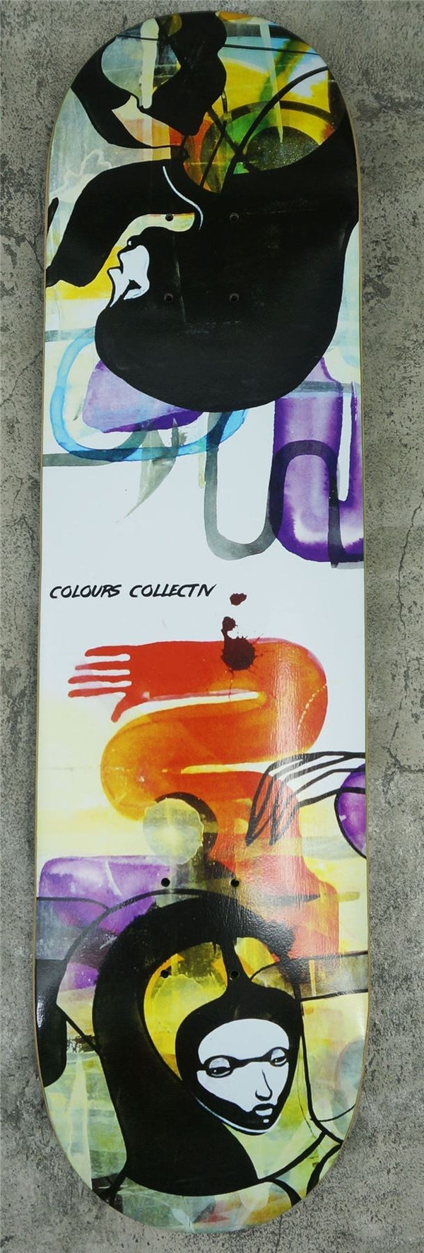 Colours Skateboard Will Barras Grunge Queen of Hearts Skateboard Deck - 8.15