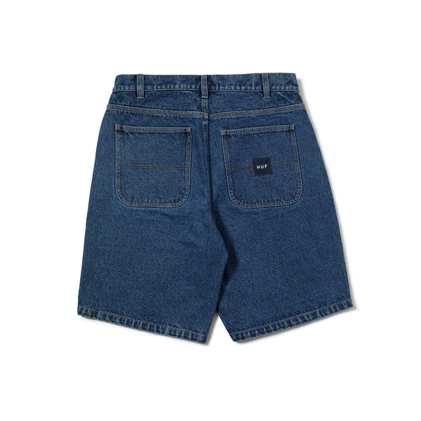 HUF Classic H Double Knee Denim Short (Stone Wash Indigo)