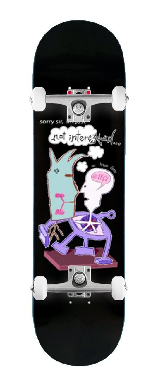 Frog Skateboards Not Interested (Pat G) x Venom Custom Complete Skateboard - 8.38