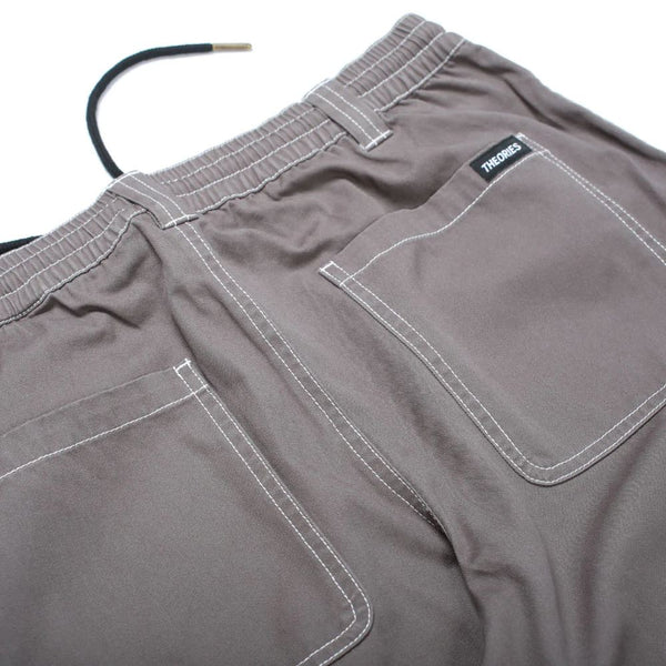 Theories Of Atlantis Stamp Lounge Pants Light Grey Contrast Stitch - M