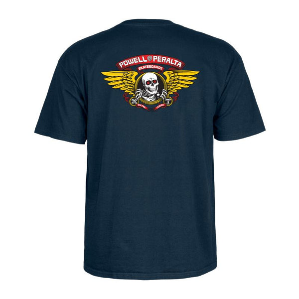Powell-Peralta™ Winged Ripper Tee Navy - Skatewarehouse.co.uk