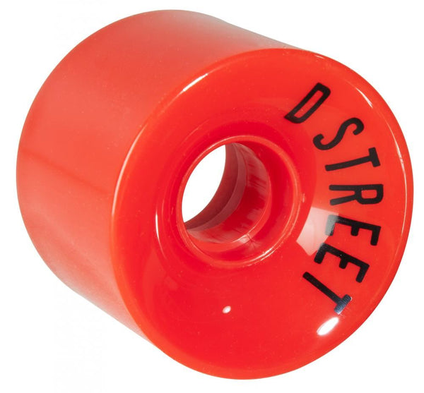 D Street Skateboard Wheels 59 Cent 78A (4 Pack) - Red - Skatewarehouse.co.uk