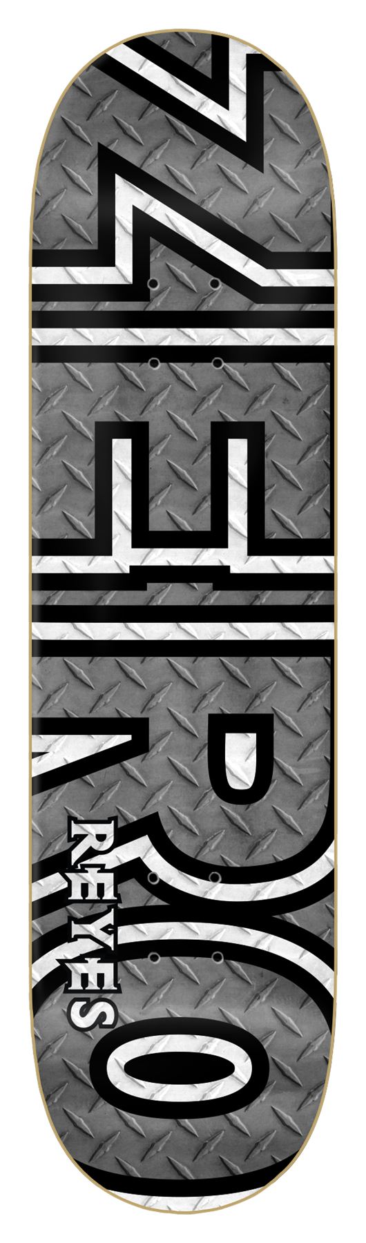 Zero Skateboard Diamond Plate Bold David Reyes Skateboard Deck - 8.25
