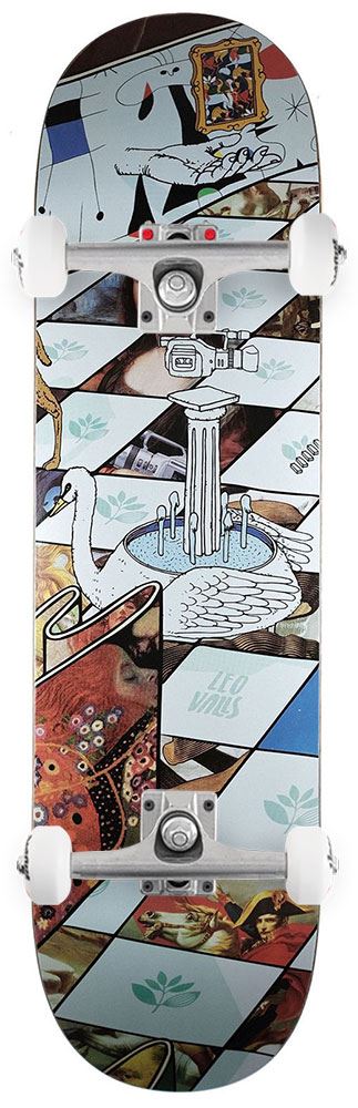 Magenta Leo Valls Museum Series Complete Skateboard - 8.25