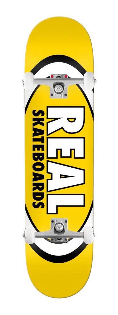 Real Team Classic Oval (Yellow) x Venom Custom Complete Skateboard - 8.06